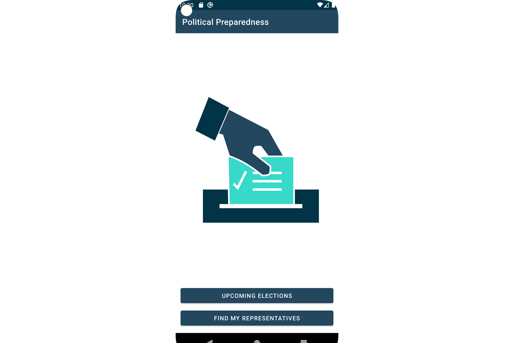 Political Representatives app screenshot